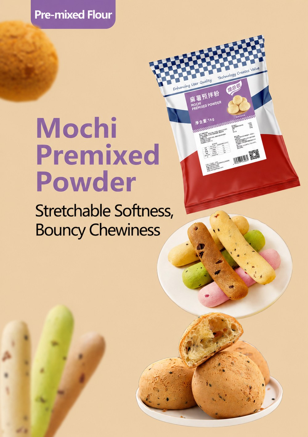 Mochi Premixed Powder